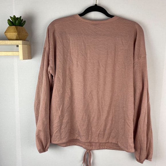 Agnes & Dora Blush Top size large front pocket Long sleeve - Picture 4 of 5